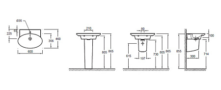 Раковина Jacob Delafon Presqu'ile E4438