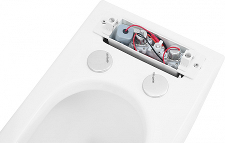 Унитаз приставной ABBER Rechteck AC1213P с импульсным смывом, белый