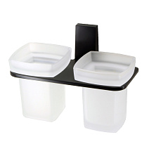 Стакан WasserKRAFT Abens K-3228D двойной, черный матовый