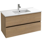 Тумба с раковиной Jacob Delafon Tolbiac EB2383-E75 100 раковина Ola, дуб давос натуральный