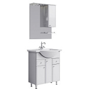 Мебель для ванной Aqwella Барселона Люкс BA0107K 75 с корзиной, белый