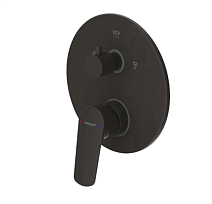 Смеситель Bravat Rhein PB8429564BW-3-ENG для душа, черный матовый Смеситель Bravat Rhein PB8429564BW-3-ENG для душа, черный матовый