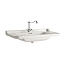 Раковина Kerasan Waldorf 4144K1bi/cr*1 120 c 1 отверстием под смеситель, белый