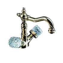 Смеситель Boheme Crystal 312-CRST для раковины, бронза
