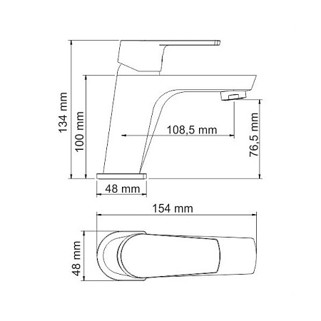 Смеситель WasserKRAFT Dill 6103 для раковины
