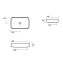Раковина накладная Kerasan Tribeca 460201 70x43 белый - фото 2