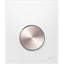 Кнопка смыва Tece Ambia Urinal 9242661 стекло белое, клавиша нержавеющая сталь
