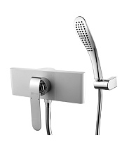Смеситель Lemark Melange LM4903CW  для душа, хром, белый