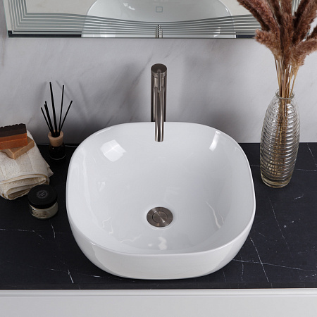 Раковина накладная BelBagno BB1301 42.5x42.5x14.5 белый