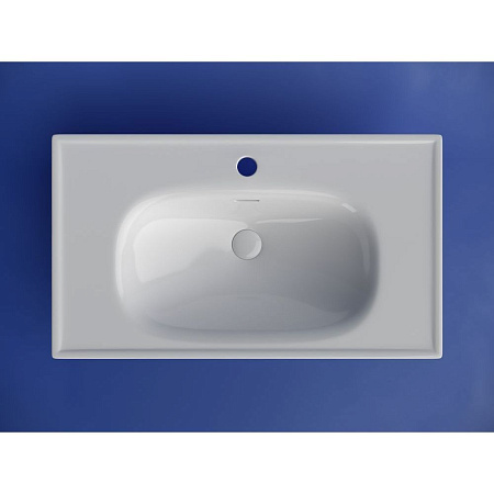 Раковина накладная Ceramicanova Sabo CN13002 80x46x13 белый