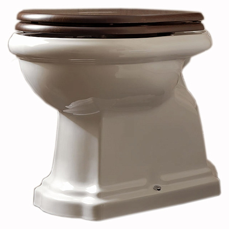 Унитаз приставной Kerasan Retro 101001 вертикальный выпуск, фурнитура бронза