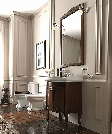 Унитаз-компакт Kerasan Retro 101301 горизонтальный выпуск,ручка смыва справа, фурнитура бронза