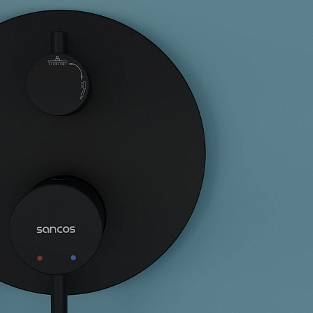Душевой комплект Sancos Select SC3003MB черный матовый