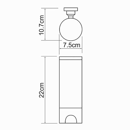 Диспенсер для ватных дисков WasserKRAFT K-1079 хром
