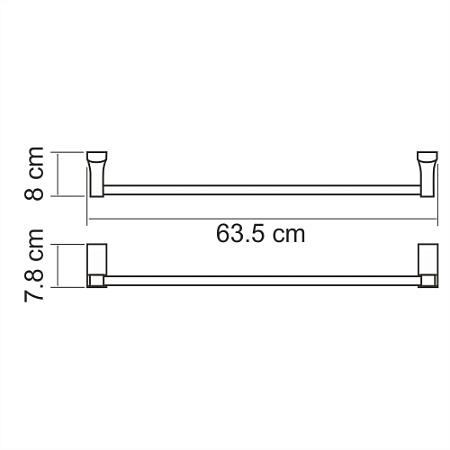 Полотенцедержатель WasserKRAFT Lopau K-6030 хром