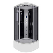 Душевая кабина Niagara Classic NG-2509-14F 100x100x215 стекло тонированное/профиль серебро