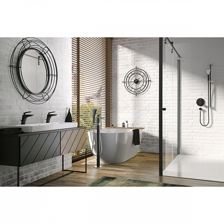 Душевой гарнитур Kludi Fizz 6774087-00 черный матовый/хром