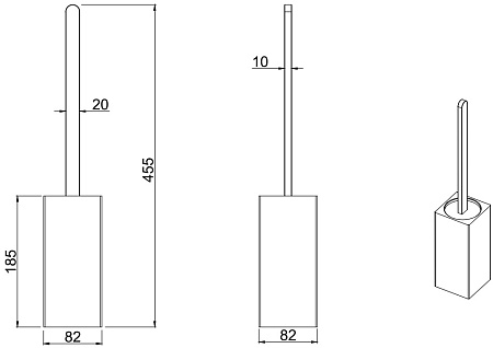 Ершик для унитаза Allen Brau Infinity 6.21009-00 хром