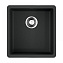 Кухонная мойка Omoikiri Kata 40-U-BL 40х42 чёрный - фото 1