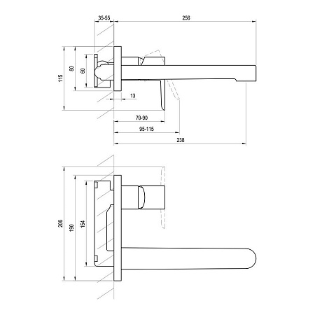Смеситель Ravak Puri PU 019.00 X070146 для раковины хром