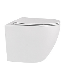 Унитаз приставной ABBER Bequem AC1111 безободковый, белый