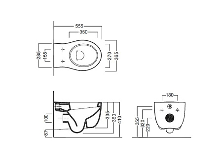 Унитаз подвесной Hatria Le Fiabe Y1AC01
