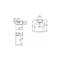 Раковина Jacob Delafon Struktura EGJ112-00 50х26 см
