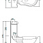Унитаз-компакт Kerasan Retro 101201 вертикальный выпуск, фурнитура золото - фото 5