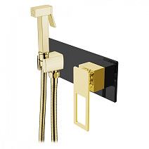 Гигиенический душ со смесителем Boheme 147-BG черный/золото Гигиенический душ со смесителем Boheme 147-BG черный/золото