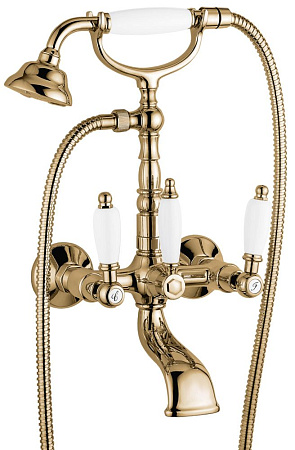 Смеситель Emmevi Deco Ceramic 121611BR для ванны с душем, бронза