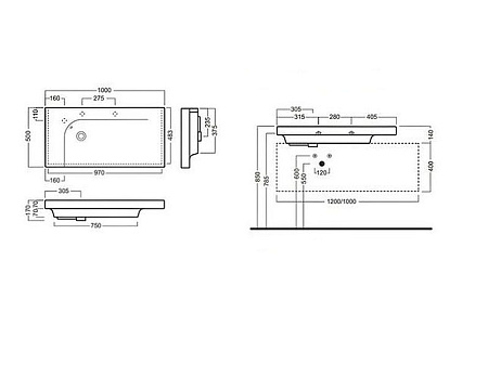 Раковина Hatria Grandangolo YXF701 100