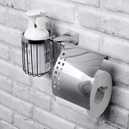 Держатель туалетной бумаги и освежителя WasserKRAFT Kammel K-8359 хром