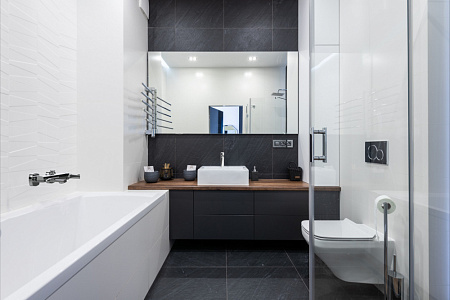 Смеситель GPD Pedra MLB160-S для раковины, черный матовый