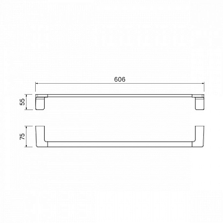 Полотенцедержатель IDDIS Slide SLIBS10i49 черный