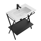 Консоль с раковиной Kerama Marazzi Piano Next PIA.N.75\BLK 75 черный матовый