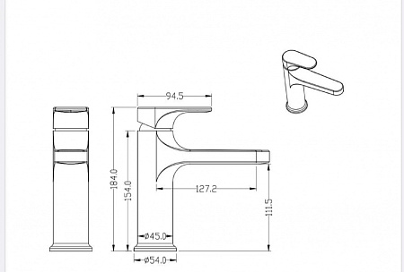 Смеситель Boheme Spectre 451-BR для раковины, бронза