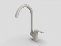 Смеситель GPD Atros MTE65-KG для кухонной мойки, кремовый