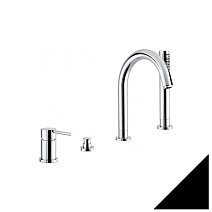 Смеситель Emmevi Piper 45120/NEO для ванны, черный матовый