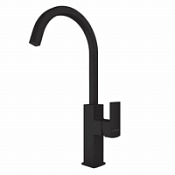 Смеситель Clever Alpina Oval 61198 для кухонной мойки, черный