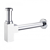 Сифон BelBagno BB-SMQ2-01 для раковины, хром/белый