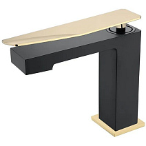 Смеситель Boheme Q 141-BG.2 для раковины, черный/золото