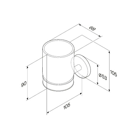 Стакан Am.Pm X-Joy A85A34322 черный