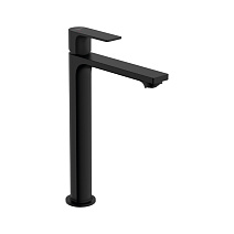 Смеситель Hansgrohe Rebris E 72581670 для раковины, со сливным гарнитуром, черный матовый