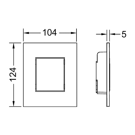 Кнопка смыва Tece Now 9242403 черный глянцевый