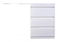 Тумба с раковиной напольная El Fante Даллас 120 R 3 ящика, пленка, белый