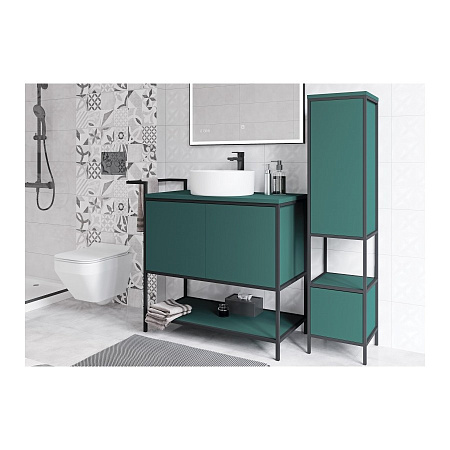 Смеситель Cersanit Brasko Black 63107 для раковины, черный