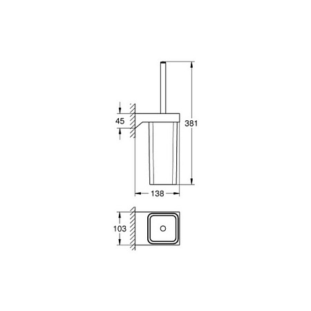 Ершик Grohe Selection Cube 40857000