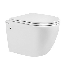 Унитаз подвесной ABBER Bequem AC1103 безободковый, белый