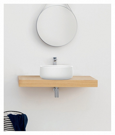 Раковина ArtCeram Cognac COL001 01;00 42 белый глянцевый