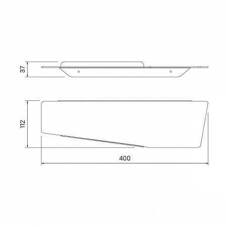 Полка IDDIS Slide SLIBS00i44 черный